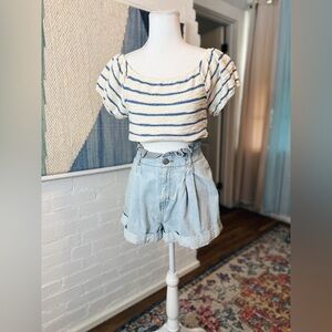 BDG Denim Lightweight Paper Waist Shorts